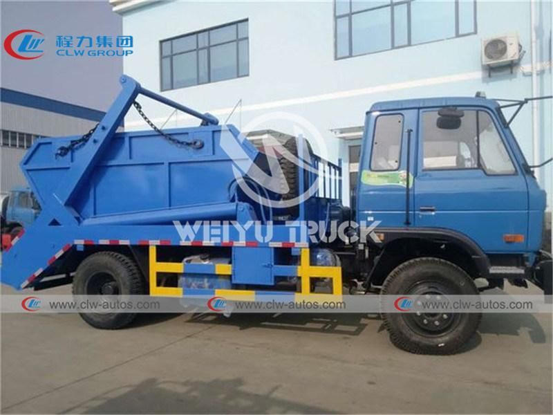 China Truck Dongfeng 4X2 4cbm Swing Arm Garbage Collection Skip Loader Waste Garbage Truck