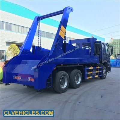 Garbage Truck Skip Loader HOWO 8000L Swing Arm Garbage Truck