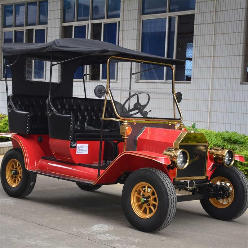 Europe Market 4-5 Seater Electric Shuttle Classic Vehicle Sightseeing Car for Community Park