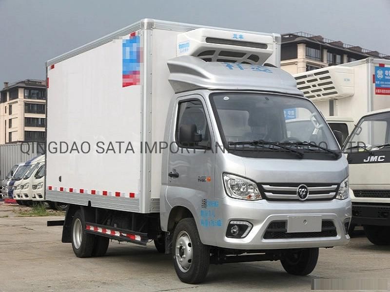 Foton Chassis 4X2 Thermo King Refrigerator Freezed Cooling Truck