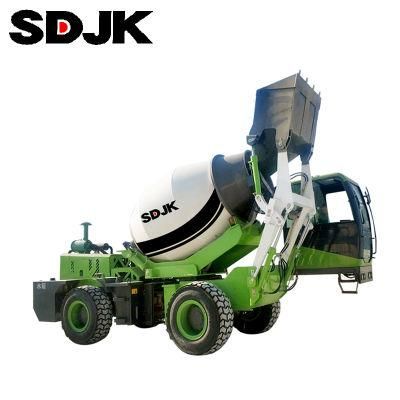 Low Price Self-Loading Hinged Type Concrete Mixer Truck