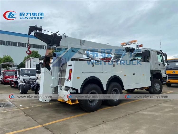 Sinotruk HOWO off Road 6X6 Road Wrecker Towing Recovery Rescue Wrecker Truck 10tons for Sale