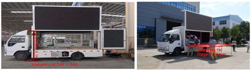 Isuzu P4 Full Color LED Screen Display Billboard Advertising Truck