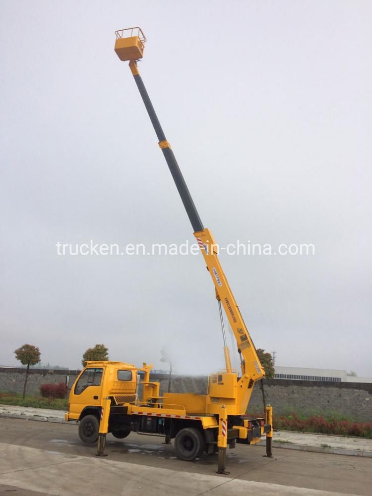 21meters Jmc Straight Arm Telescopic Aerial Platform High Alititude Truck for Streets Light Bridge Maintenace Repairing