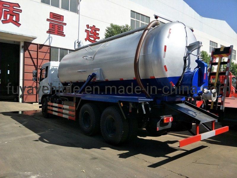 Dongfeng 15cbm Septic Suction Truck HOWO 10wheelers 18cbm Sewer Vacuum Truck for Sale