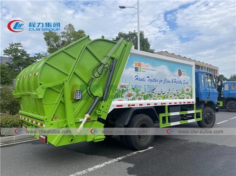 10 Tons 12m3 Garbage Compactor Truck Dongfeng City Waste Disposal Recycling Truck