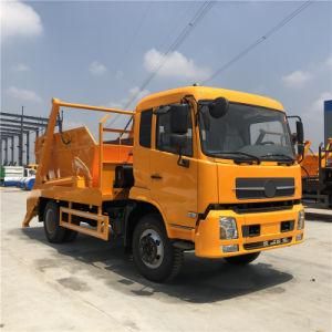 4X2 Dongfeng 170HP 8 Cubic Swing Arm Garbage Truck
