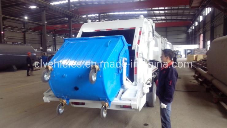 4X2 8ton 10cbm Compression Garbage Tank Refuse Compactor Truck