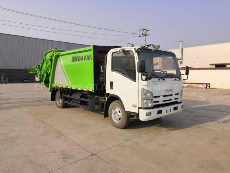 Isuzu 4X2 8cbm Refuse Compactor Vehicle Garbage Compactor Truck