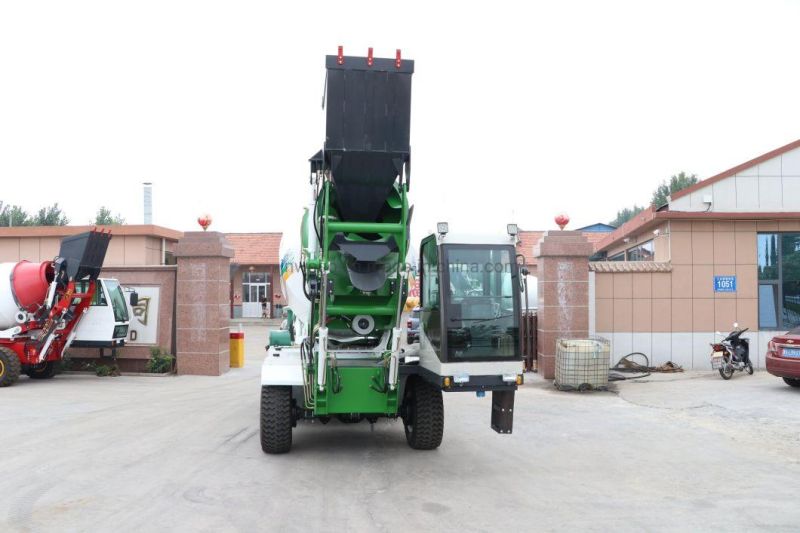 Good Price 3.5m3 Articulated Chassis Mini Small Mobile Self Loading Concrete Cement Mixer Construction Mixing Machine Machinery Truck