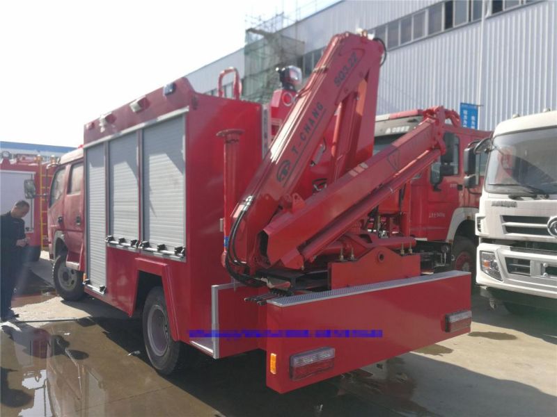 Dongfeng 4X2 Dlk Fire Rescue with Crane