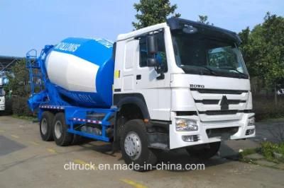 Sinotruk HOWO Tri-Axle 6X4 Capacity 8cbm to 12m3 Concrete Mixer Truck for Sale