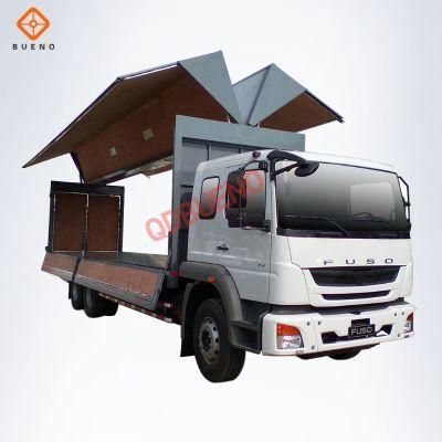 China Wing Opening Van Body Cargo Box Truck Light Truck for Sale