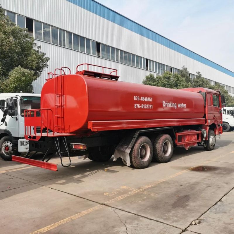 Shacman LHD or Rhd 6X4 20000liters 25000liters Drinking Water Truck