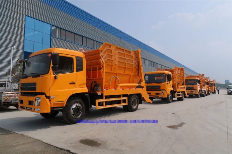 Dongfeng Kingrun 8m3 10m3 LHD or Rhd Side Loader Garbage Truck for Sale