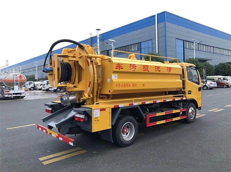 Dongfeng 4 * 2 Cleaning and Suction Truck, Sewage Suction Truck