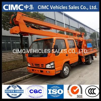 Isuzu Npr Nqr Frr Insulation Telescopic Type Aerial Bucket Boom Truck 35kv