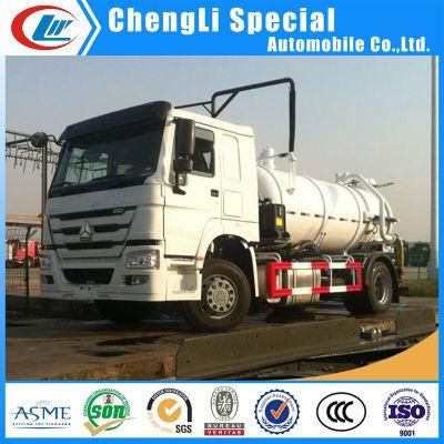 HOWO 4X2 Sewage Suction Tanker Truck for Sucking Waste