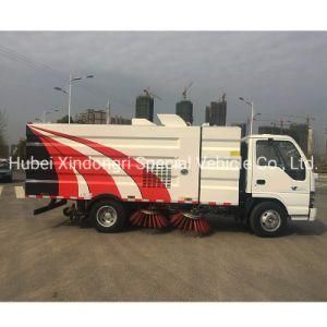 Isuzu 4cbm Dustbin 1500L Water Tanker Street Sweeper Truck Road Cleaning Truck