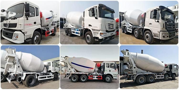 Donfeng/Sinotruck/Shacman Chassis 3cbm/8cbm/12cbm Tank 4X2/6X4/8X4 Drive Concrete Mixer Truck
