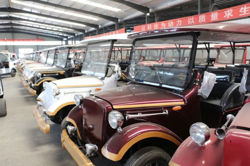 11seats Tourist Coach Electric Classic Sightseeing Vintage Car with CE Certificate