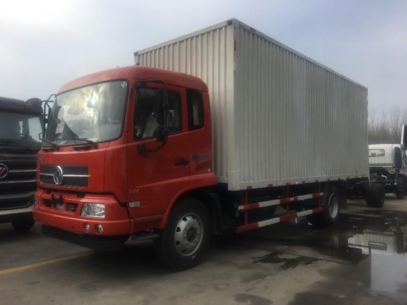 Dongfeng Tianjin 10tons 12tons 15tons Dry Van Truck with Rear Hydraulic Tailgate