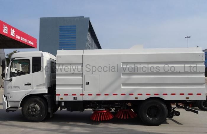 China Hot Sale Dongfeng 6 Ton Large City Road Mobile Cleaners 6t Cleaning Sweeper Truck