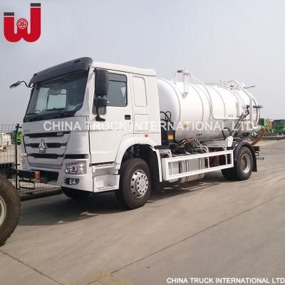 HOWO 5m3 4X2 Vacuum Sewage Truck Sewage Suction Tanker Truck