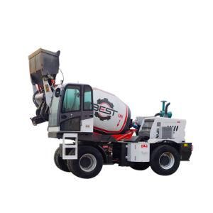 3.5m3 Concrete Construction Self Loading Cement Mixer Truck