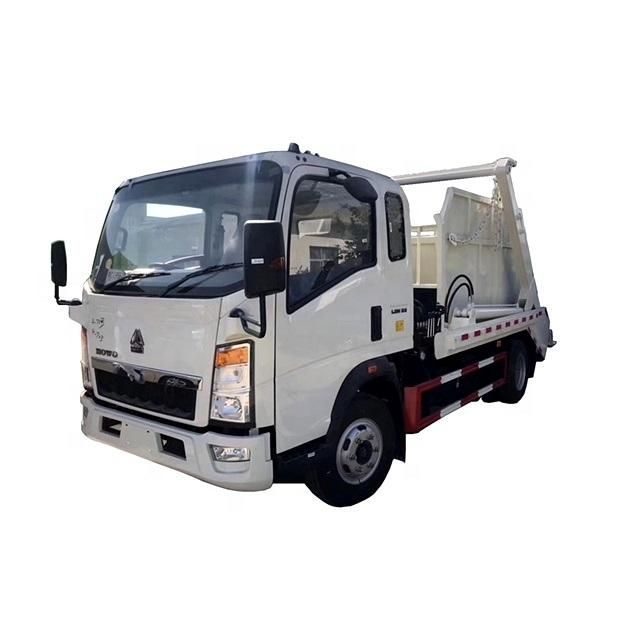Good Quality HOWO Light Swing Arm Garbage Truck 5m3 4m3