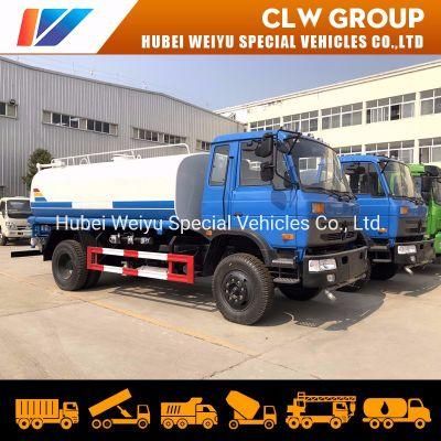 China 4X2 Dongfeng 10mt 10tons 10t 10tons 10000liters 10000L Water Tank Truck Watering Truck