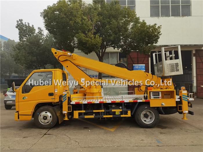 Jmc 21meters Telescopic Aerial Platform Truck Man Lift Working Truck for Street Light Repair