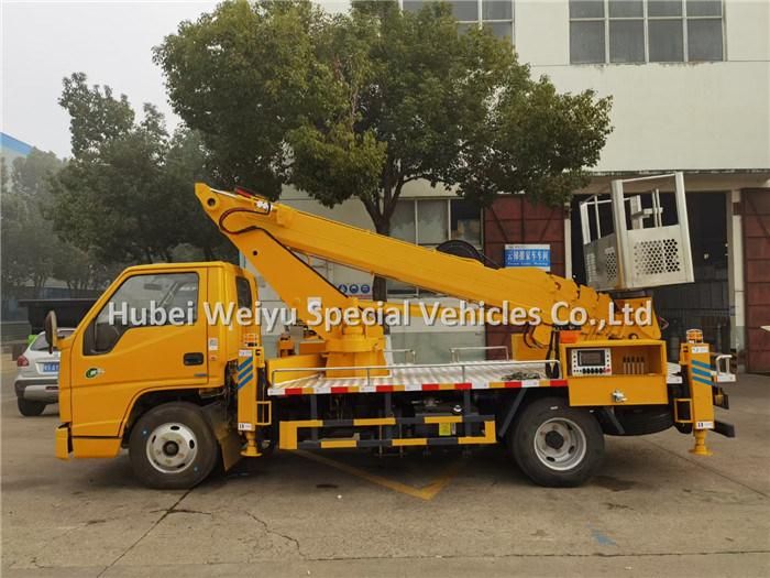 Jmc 21meters Telescopic Aerial Platform Truck Man Lift Working Truck for Street Light Repair