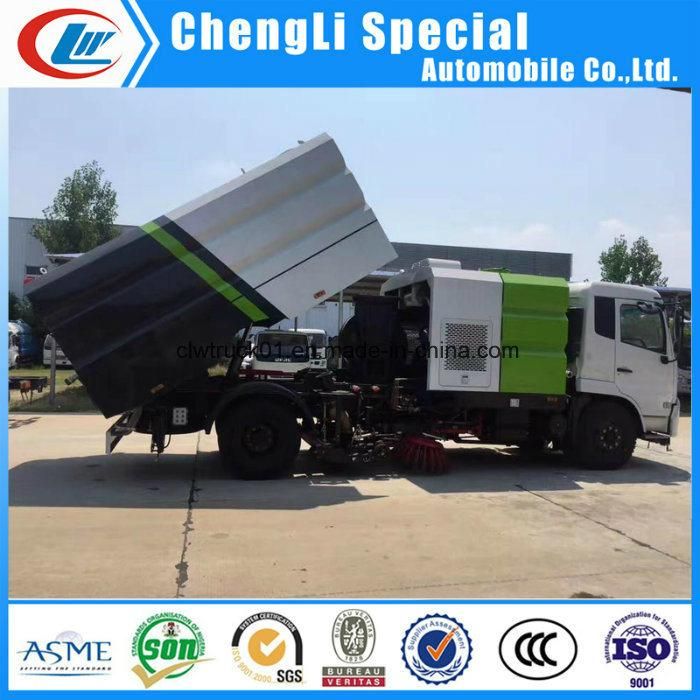 4m3 Water Tank 9cbm Road Washer Cleaning Sweeper Truck