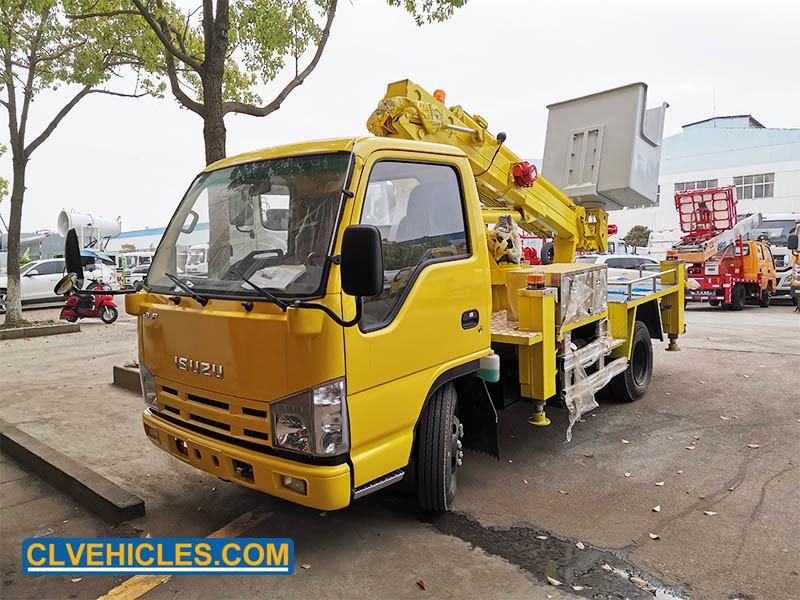 Isuzu 100p 8m Insulated Hydraulic Aerial Cage Bucket Truck