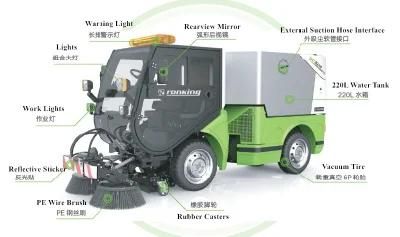 Euro 4 CE Approved Grh Vacuum Road Sweeper Truck Snow Removal