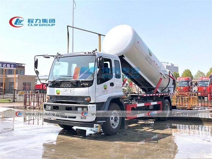 Isuzu 10tons Sewage Suction Truck 10cbm Sewer Cleaning Truck 4X2 Sewage Delivery Truck