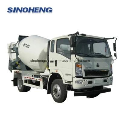 130HP 4X2 Sinotruk HOWO 4m3 Concrete Mixer Truck