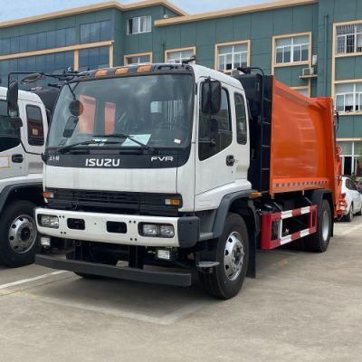Heavy Duty 240HP 10cbm 12 Cbm Compactor Garbage Collection Truck with Rear Flip