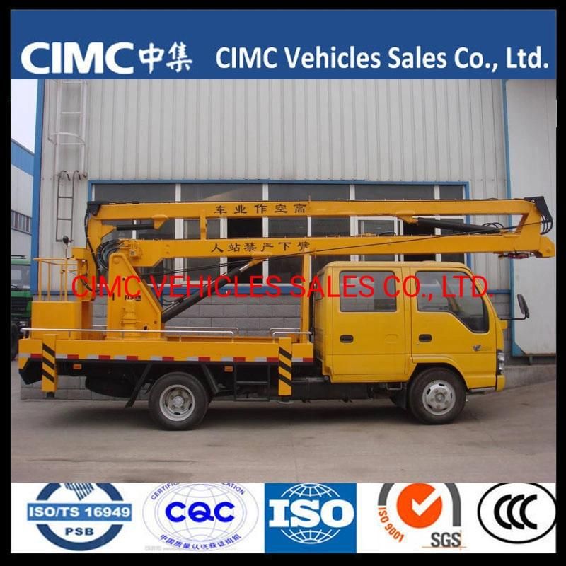 Isuzu Npr Hydraulic Telescopic Boom Foldable Truck Mounted Aerial Work Platform 14m 16m 18m