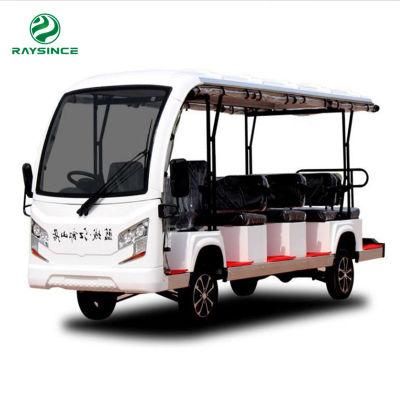 Road Battery Powered Classic Shuttle Enclosed Electric Sightseeing Car