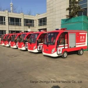 Low Price 2 Seats Water Tank Fire Fighting Truck Rescue Electric Fire Fighting Car for Sale