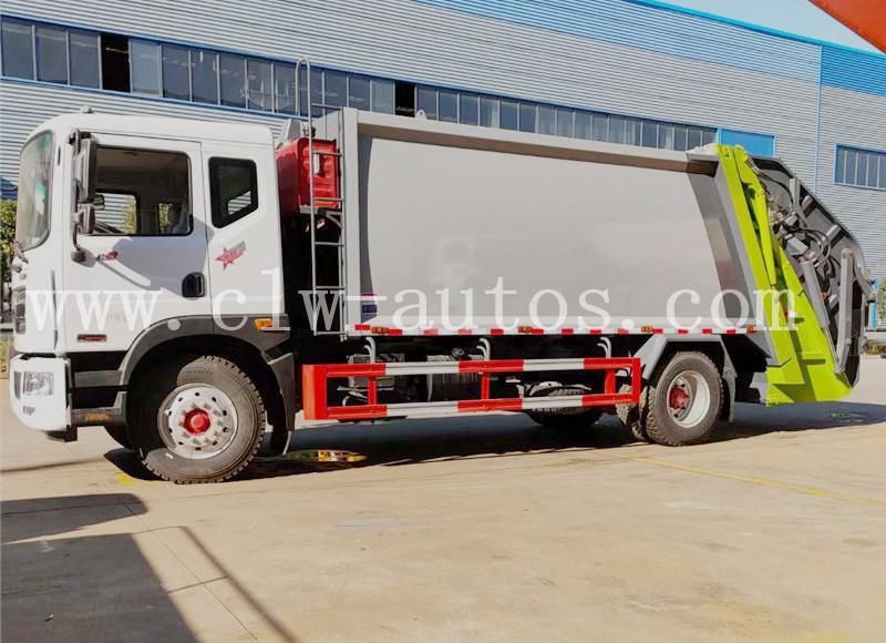 Dongfeng D9 Model 4X2 15cbm 15000liters Garbage Compactor Truck Compression Waste Removal Truck for Sanitation Services