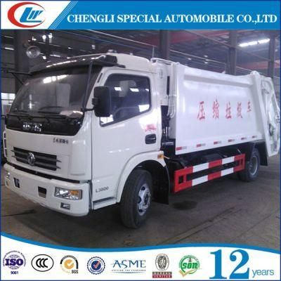 Dongfeng Low Price 8cbm Garbage Compactor Truck