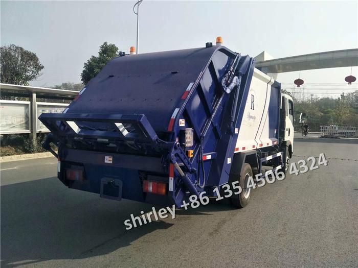 Sinotruk HOWO 4X2 Rubbish Trash Refuse Compression Cart 4tons 5m3 Garbage Compressor Truck for Africa