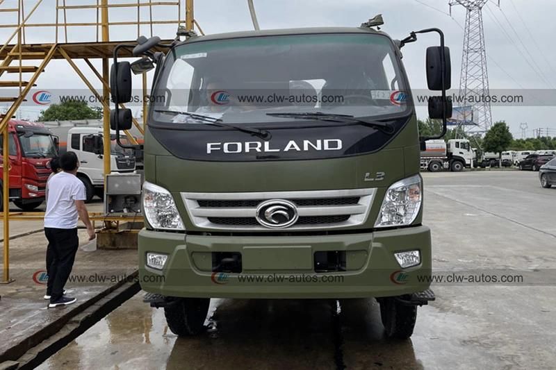 Foton Forland 4X4 All Drive Wheel 3-5 Tons Water Bowser Tank Truck for Drinking Water Transport