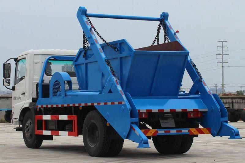 China Truck Dongfeng 4X2 12cbm Swing Arm Garbage Collection Skip Loader Waste Garbage Truck