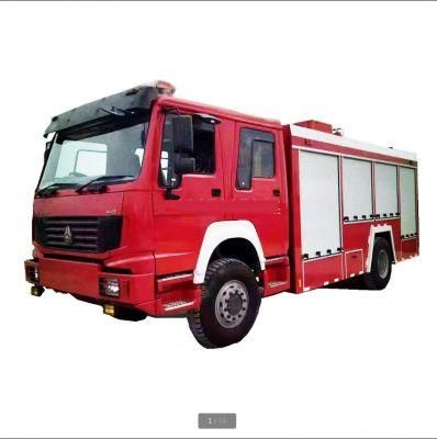 Sinotruk HOWO 4*4 Foam and Dry Powder Fire Truck HOWO 226HP Right Hand Drive