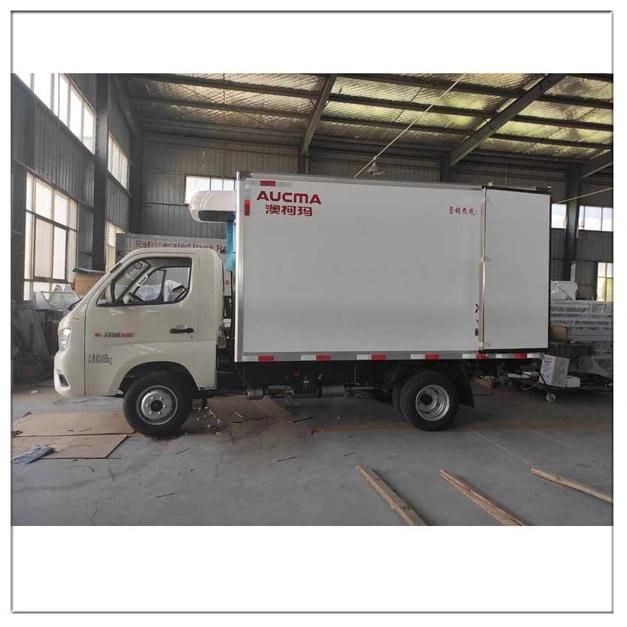 Engine Power Split Front Mounted One Condenser Fan Copper Tube Evaporator R134A Frozen Meat Food Seafood Chicken Truck Refrigeration Unit