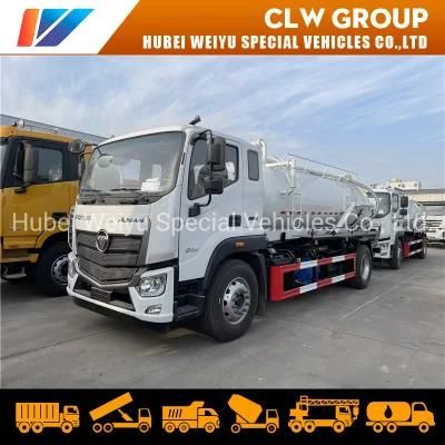 Foton 8000liters 8cbm 8tons Vacuum Sewage Suction Truck Septic Tank Truck for Sanitation Services